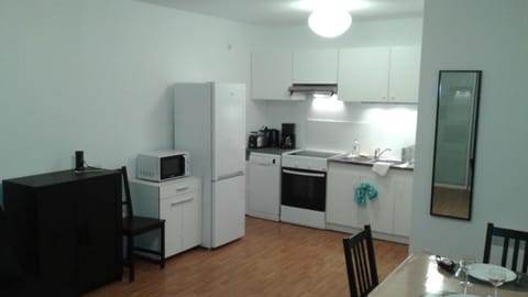 Kitchen or kitchenette, Dining area, dishwasher, oven, stove, toaster