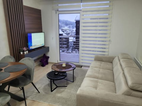Natural landscape, TV and multimedia, Living room, Seating area, Mountain view