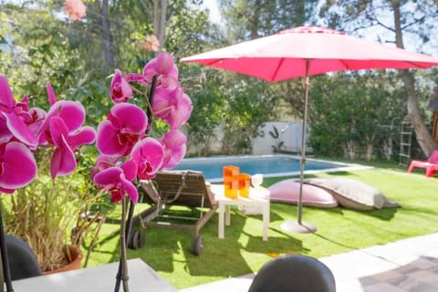 Garden view, Swimming pool, sunbed