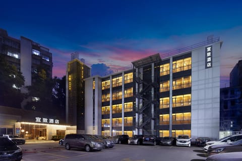 Property building, Night, Location, Parking