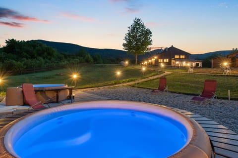 Property building, Garden, Garden view, Pool view, Sunset