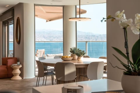 Natural landscape, Living room, Dining area, Sea view