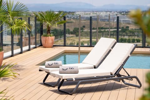 View (from property/room), Balcony/Terrace, Swimming pool