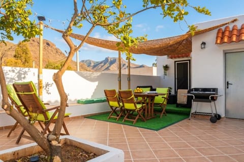 Patio, Spring, Day, Natural landscape, View (from property/room), Balcony/Terrace, Mountain view, sunbed
