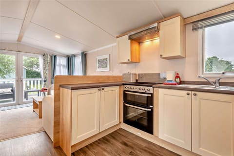 Kitchen or kitchenette, oven