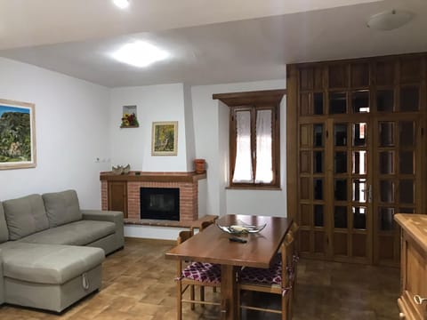 Living room, Dining area, flat iron