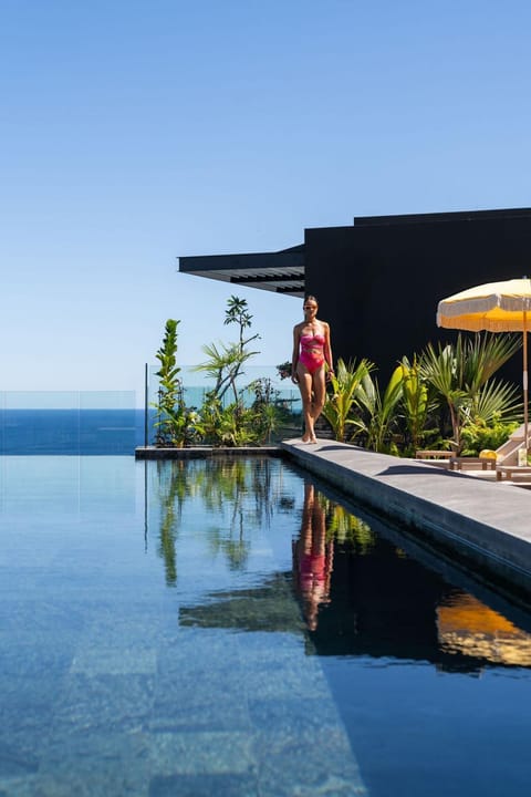People, Sea view, Swimming pool