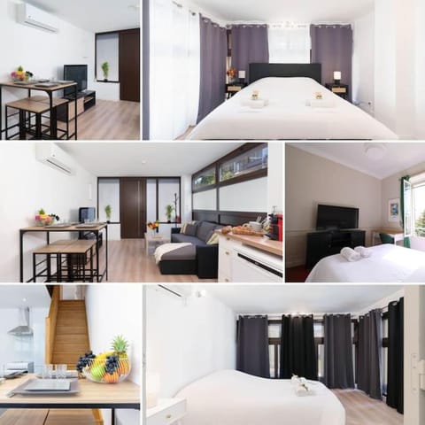 TV and multimedia, Kitchen or kitchenette, Living room, Seating area, Dining area, Bedroom