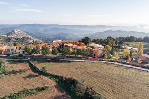 Property building, Natural landscape, Bird's eye view, Mountain view