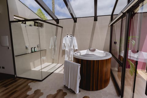 Shower, Hot Tub, Photo of the whole room, Bedroom, Bath, towels