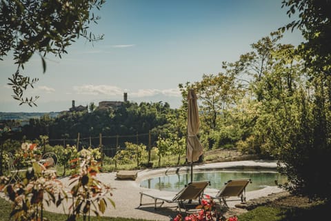 Property building, Living room, Swimming pool
