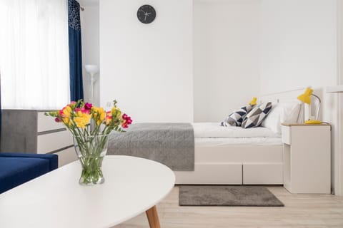 Bed, Living room, Photo of the whole room, Seating area, Bedroom