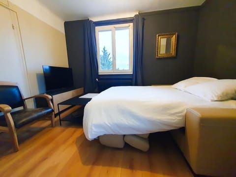 Bed, TV and multimedia, Living room