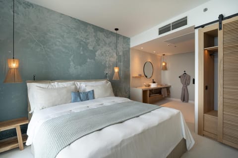 Bed, Photo of the whole room, Bedroom, Sea view, wardrobe