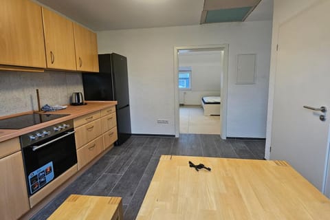 Kitchen or kitchenette, oven, stove