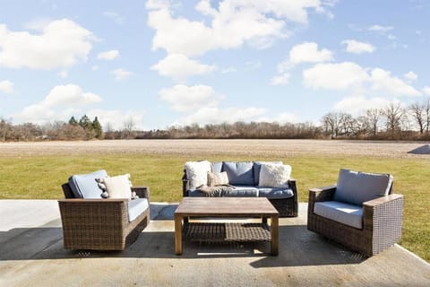Patio, Garden, Seating area, Garden view