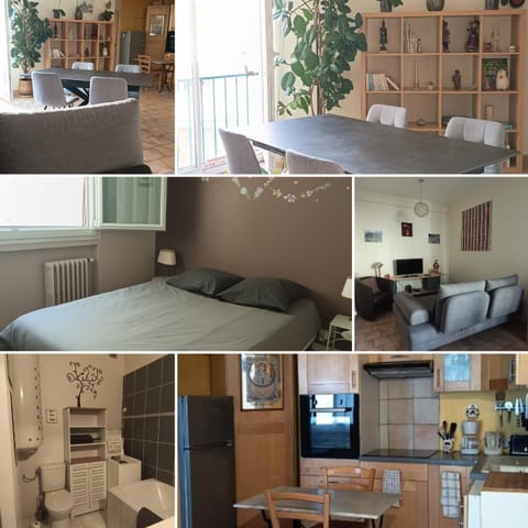 Bathroom, Kitchen or kitchenette, Living room, Seating area, Bedroom