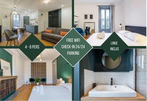 10' de Lyon- Appartement Tassin Centre - 2 Parking Apartment in Tassin-la-Demi-Lune