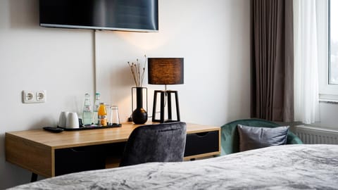 SI-View Doppelzimmer mit Stadtblick Zimmer 18 - Hotel Bed and Breakfast in Siegen