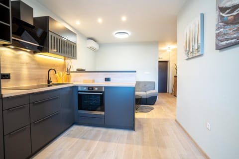 Kitchen or kitchenette, oven, pet friendly, stove, toaster