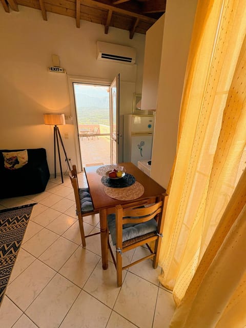 Kitchen or kitchenette, Living room, Seating area, Dining area, oven, air conditioner