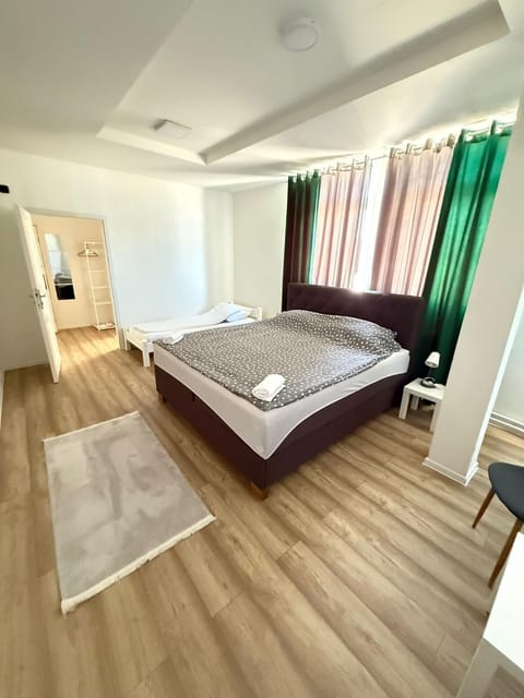 Bed, Bedroom, internet, towels, wardrobe, air conditioner