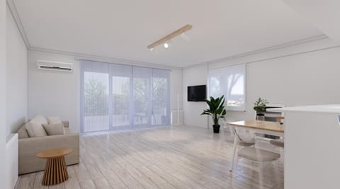 TV and multimedia, Living room, Seating area, air conditioner