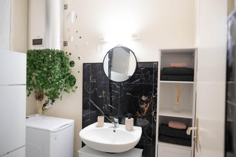 Bathroom, wardrobe, washing machine