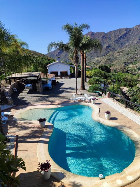 Natural landscape, Mountain view, Swimming pool
