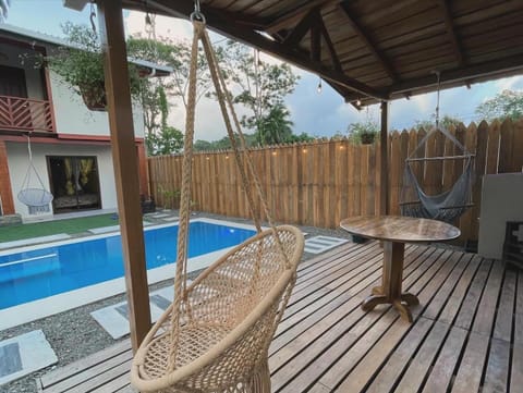 Patio, Day, Natural landscape, Balcony/Terrace, Pool view, Swimming pool