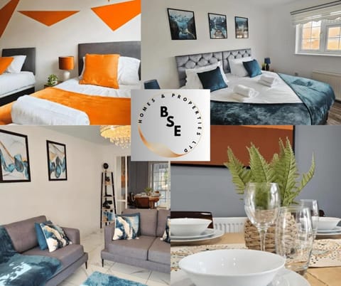 BSE Homes & Properties Ltd 4-Bedroom Home, Harlow , with Parking sleeps 6 Apartment in Harlow