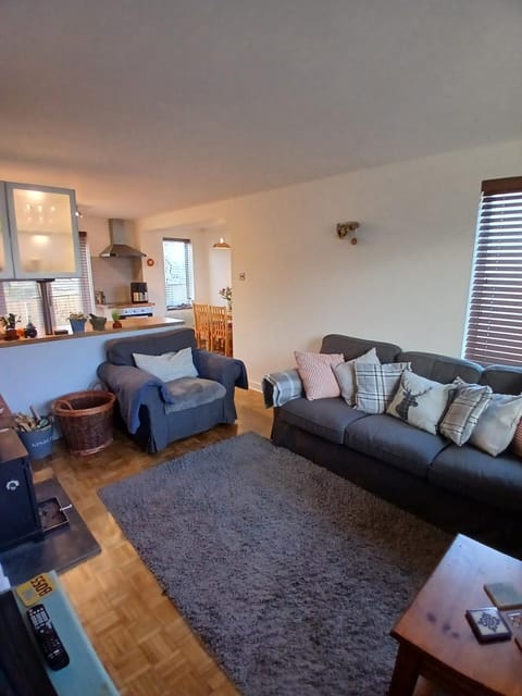 Kitchen or kitchenette, Living room, Seating area