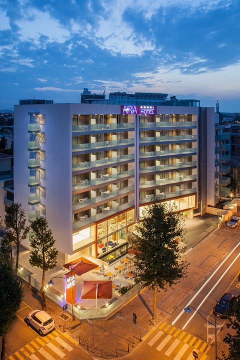 Facade/entrance, Night, Bird's eye view