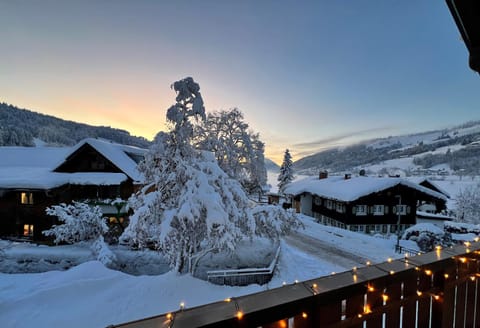 Natural landscape, Winter, Balcony/Terrace, Mountain view