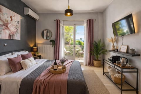Bed, TV and multimedia, Photo of the whole room, Bedroom, air conditioner