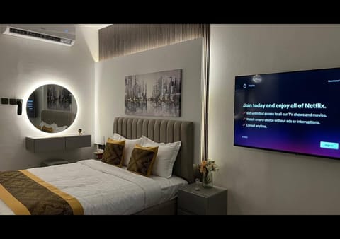 Bed, Photo of the whole room, air conditioner
