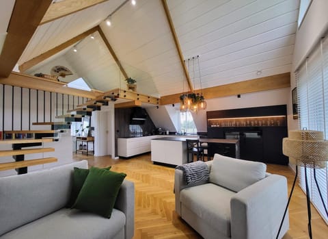 Kitchen or kitchenette, Living room, Seating area, pet friendly