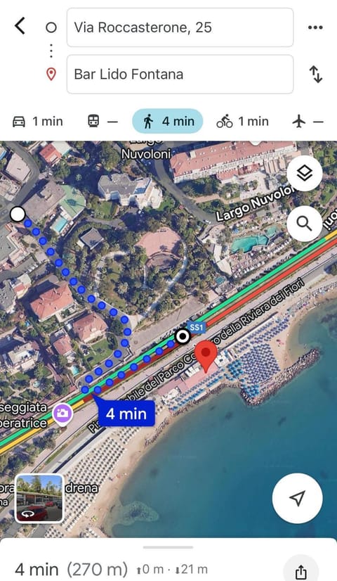 Mapa Holiday Sanremo 25 Apartment in Sanremo