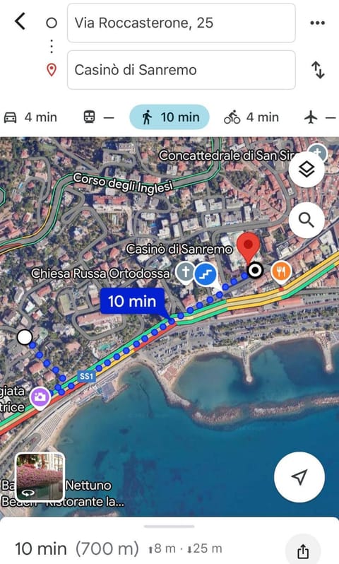 Mapa Holiday Sanremo 25 Apartment in Sanremo