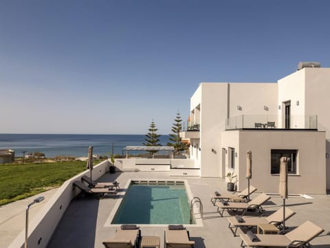 Property building, View (from property/room), Seating area, Pool view, Sea view, Swimming pool, sunbed
