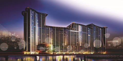 Luxury Corniche Residence 2 BHK pool gym wifi sea front Apartment in Ajman