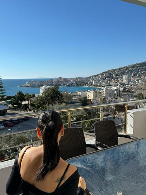 View (from property/room), Balcony/Terrace, City view, Mountain view, Sea view