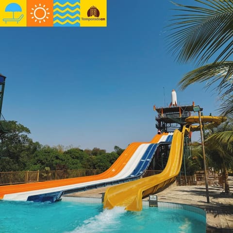 Aqua park, Pool view, Swimming pool, sunbed