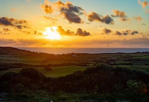 Natural landscape, Sea view, Sunset