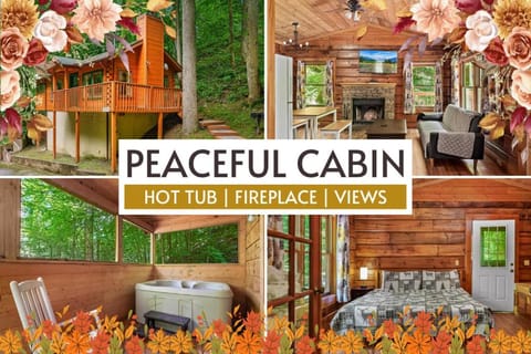 Peaceful End Cabin, Hot Tub, Fireplace Cabin in Pittman Center