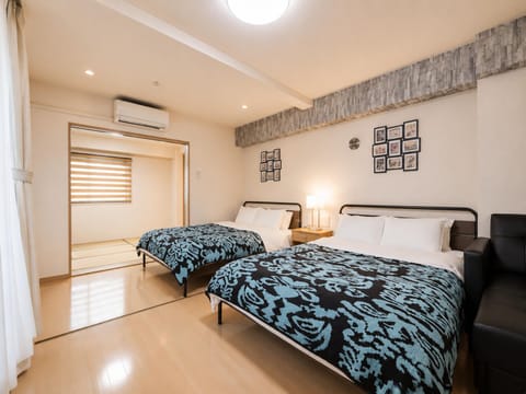Bed, Bedroom, air conditioner