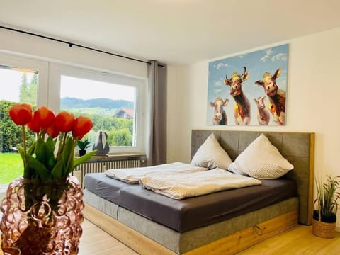 Bed, Garden, Bedroom, Garden view