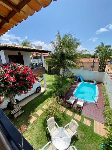 Property building, Spring, Day, Natural landscape, Garden, Garden view, Pool view, Swimming pool, Parking