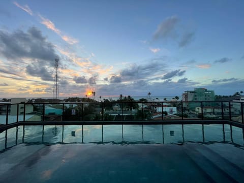 Day, Natural landscape, View (from property/room), Balcony/Terrace, Pool view, Sea view, Swimming pool, Sunrise