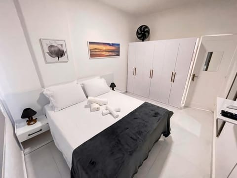 Bed, TV and multimedia, Photo of the whole room, Bedroom, fireplace, furniture, towels, wardrobe, air conditioner